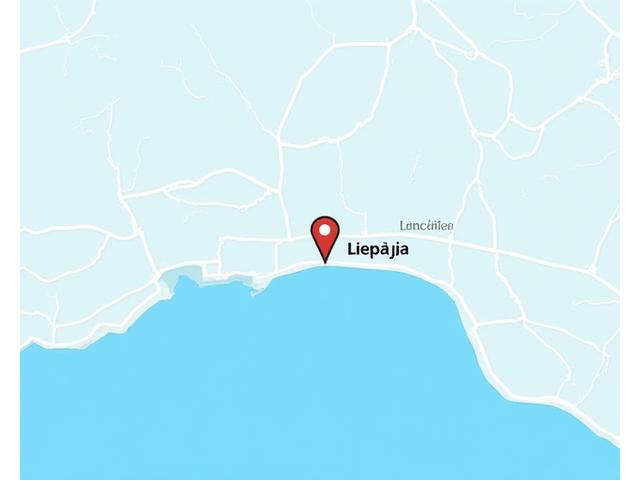 Viļņu Reģistrs biroja atrašanās vieta kartē Liepājā, Jūras ielā